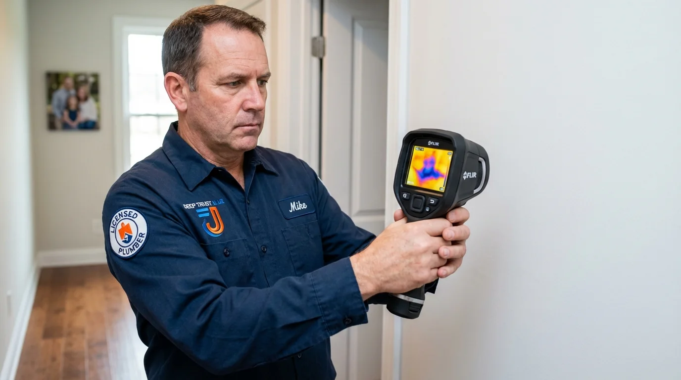 Thermal imaging leak detection by Johns Plumbing LLC in Bayonne